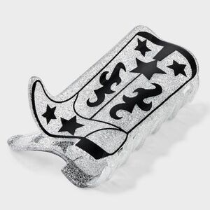 Cowgirl Boot Claw Hair Clip - Wild Fable™ Black